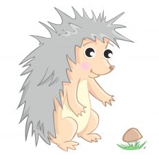 Autorská ilustrace ježek